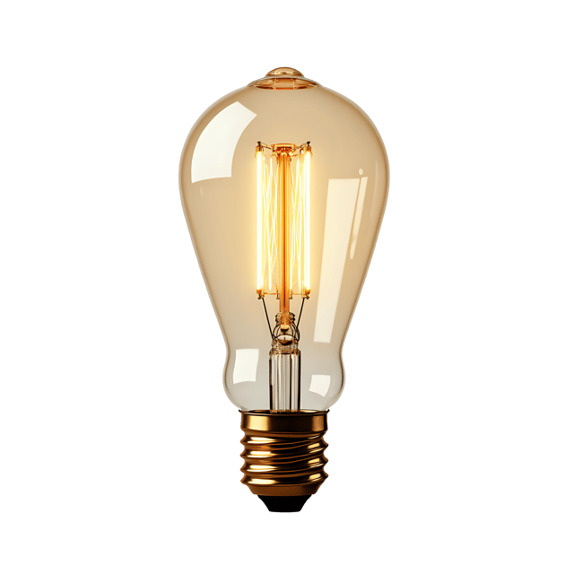 Free transparent PNG: Vintage Filament Bulb PNG Clipart  Perfect for Retro Design  Decor