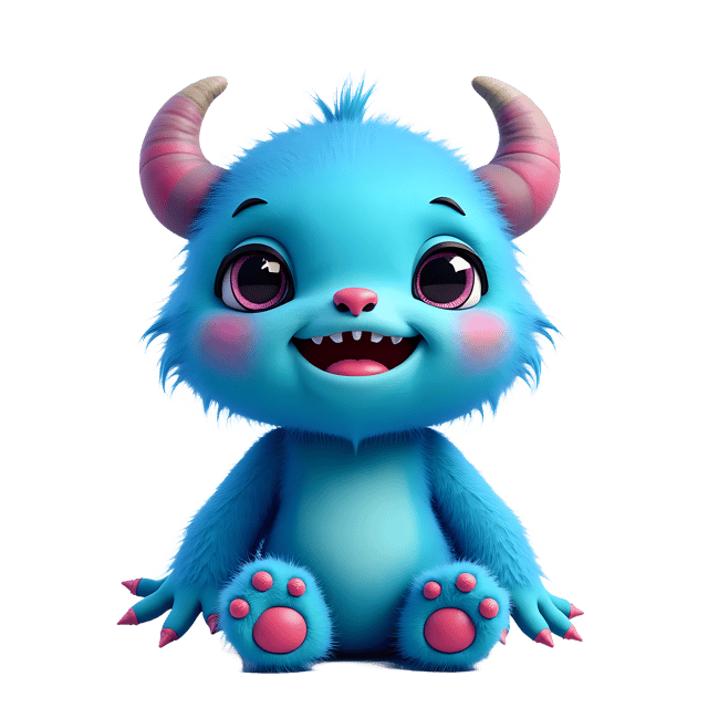 Free transparent PNG: 14 Blue Monster Doll PNG with Transparent Background for Crafting and Decor