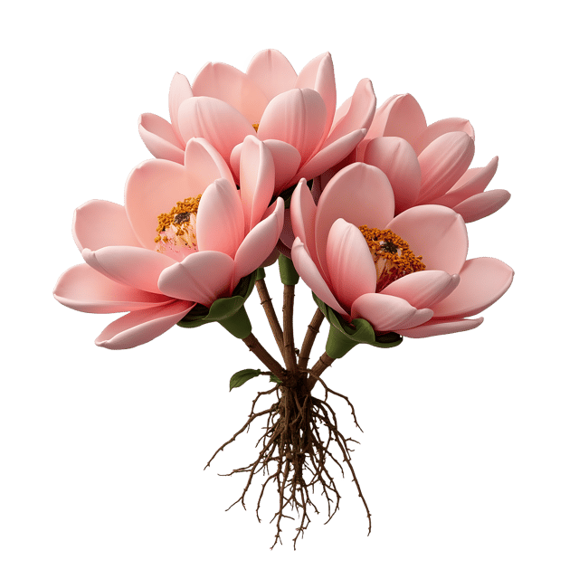 Free transparent PNG: Dusty Blooms with Dried Roots  Botanical Clipart, free downloadable png