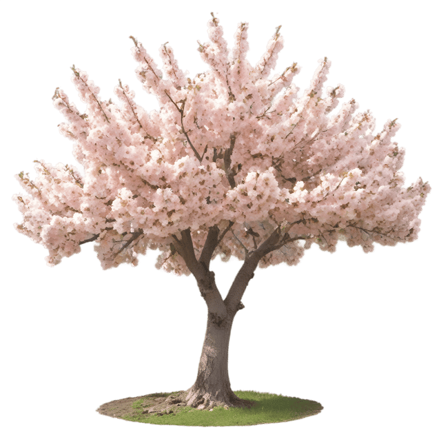Free transparent PNG: Delicate Apricot Tree in Full Bloom Transparent PNG