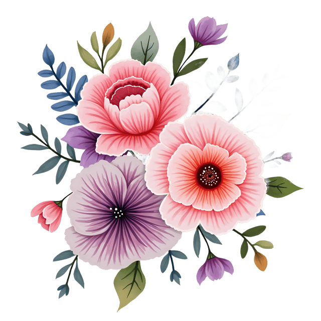 Free transparent PNG: Boho Lace Flowers  Unique Decor Clipart, free high-quality png download