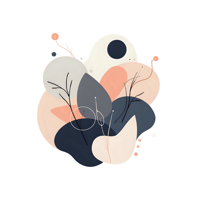 Free transparent PNG: Elegant Minimalistic Abstract Forms PNG with Transparent Background for Art and Design