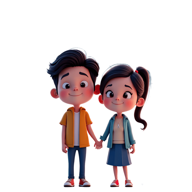 Free transparent PNG: Couple Under Stars Digital Art for Romantic Scenes and Decor