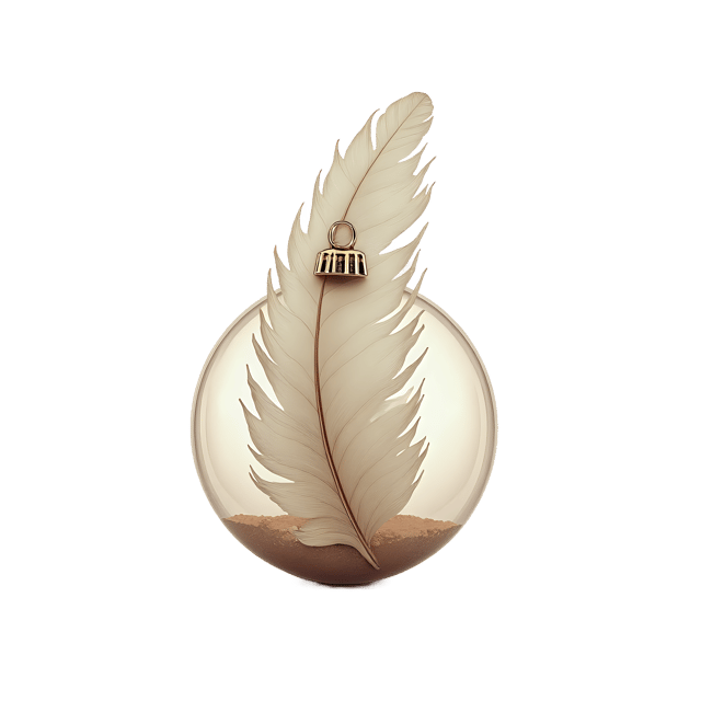 Free transparent PNG: Fluffy Down Feather Inside Clear Bauble  Holiday Decor Clipart, free transparent png download