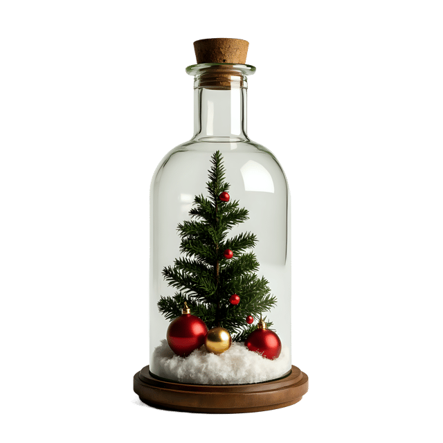Free transparent PNG: Holiday Scene in a Bottle PNG Clipart  Ideal for Creative Design  Decor