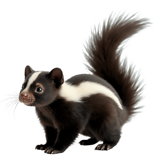 Free transparent PNG: Skunk PNG Clipart  Ideal for Nature Illustrations  Educational Materials
