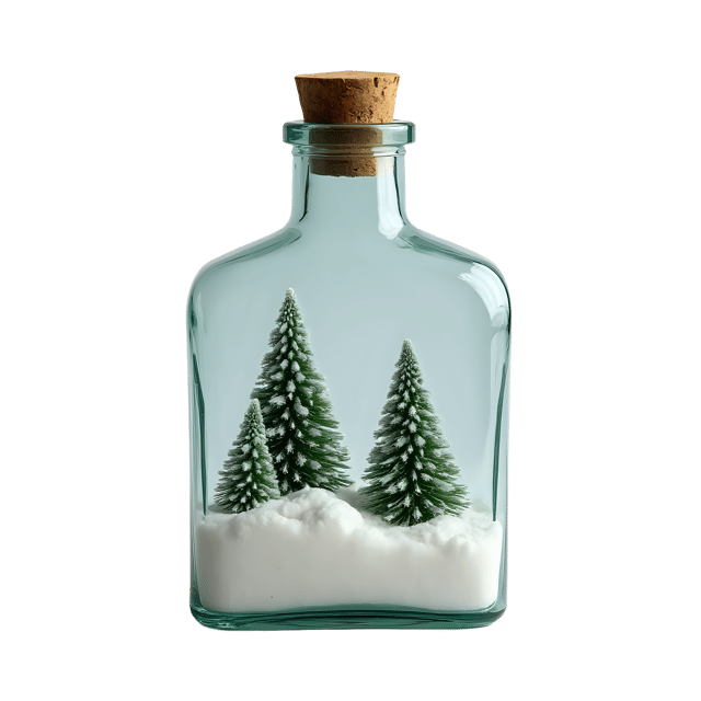 Free transparent PNG: Snow Scene in a Bottle PNG Clipart  Ideal for Winter Projects  Decor