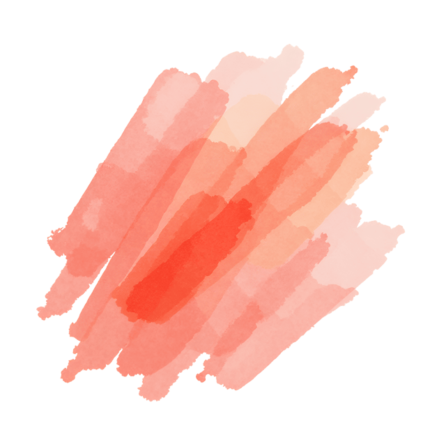 Free transparent PNG: Radiant Coral Streaks and Watery Watercolor Illustration