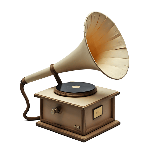 Free transparent PNG: Phonograph Horn PNG Download  Vintage Audio Component for Nostalgic Design  Decor