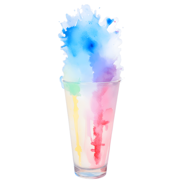 Free transparent PNG: Colorful Splash Glowing Inner Light PNG Design for Digital Art and Decor