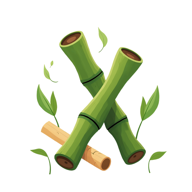 Free transparent PNG: Crackling Bamboo Sticks PNG with Transparent Background for Good Luck Symbolism