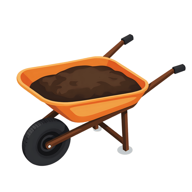 Free transparent PNG: Garden Wheelbarrow  Gardening Clipart, free downloadable png
