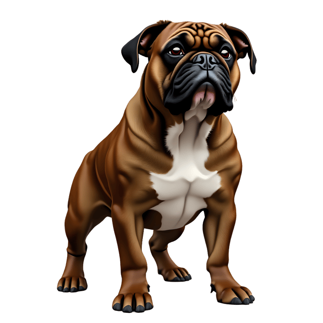 Free transparent PNG: Brindle Bulldog PNG with Transparent Background for Vector Graphics and Illustration