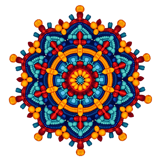 Free transparent PNG: Boho Beaded Medallion  Unique Art PNG, Free Download