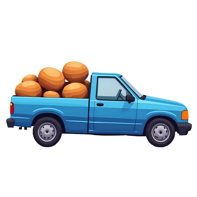 Free transparent PNG: Blue Pickup Truck Transparent PNG for Vehicle and Transportation Imagery