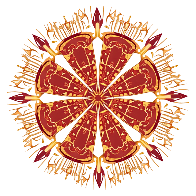 Free transparent PNG: Radiant Silk Banner with Lucky Patterns - PNG Format for Elegant Decorations