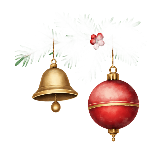 Free transparent PNG: Vintage Tree Ornament with Bell Chime  Holiday Clipart, free png download