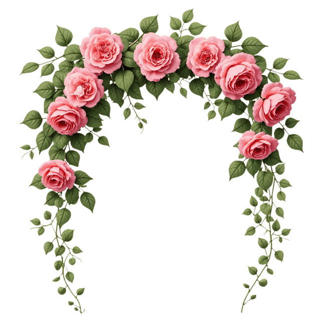 Free transparent PNG: Victorian Rose Garland  Elegant Floral Clipart, free downloadable png