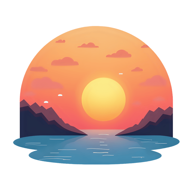 Free transparent PNG: Sunset Cameo Design  Artwork Clipart, free png download