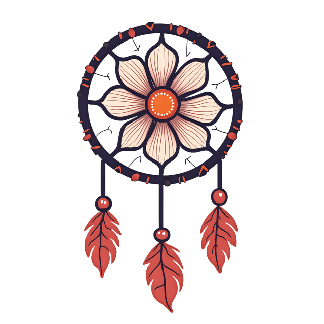 Free transparent PNG: Flower in Dreamcatcher Ring  Decorative Clipart, free download png