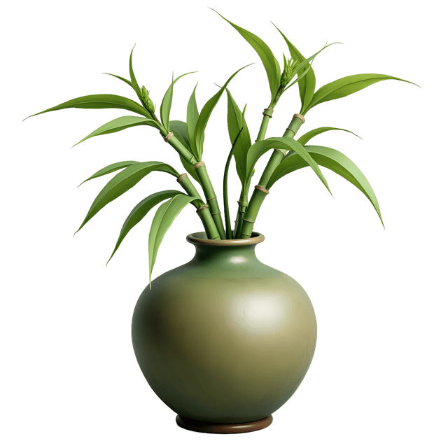 Free transparent PNG: Vintage Bamboo Vase PNG with Natural Textures and Transparent Background for Decorative Design