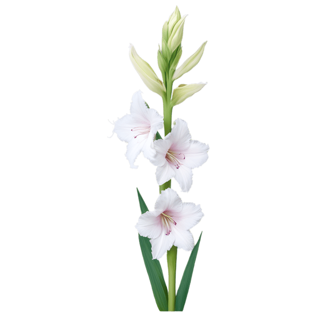 Free transparent PNG: Gladiolus Flower Transparent Background PNG Format for Floral Design and Crafts