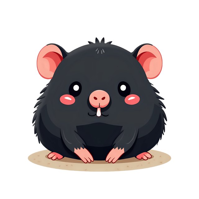 Free transparent PNG: Chubby Little Mole PNG with Transparent Background for Cute and Unique Designs