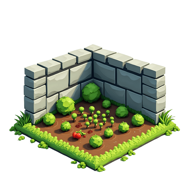 Free transparent PNG: Vegetable Patch Beside Stone Wall  Farm Clipart, free download png