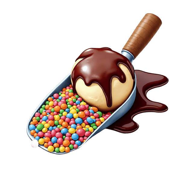Free transparent PNG: Rainbow Sprinkles Scoop  Dessert Clipart, free downloadable png