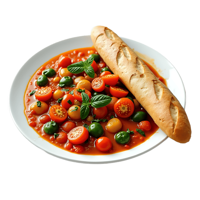 Free transparent PNG: Ratatouille with Baguette PNG Clipart  Perfect for French Cuisine  Food Themes