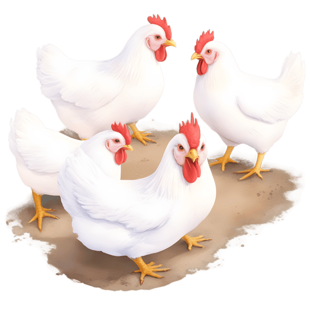 Free transparent PNG: Happy Chickens PNG with Transparent Background for Farm and Animal Art