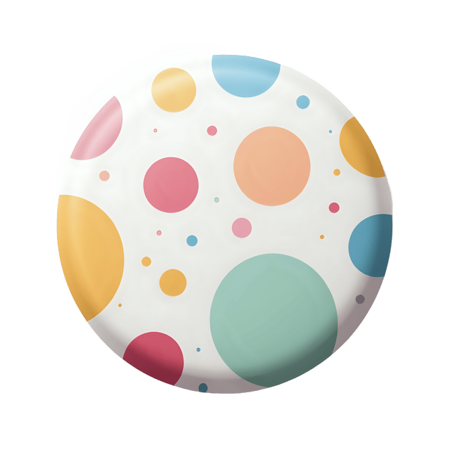Free transparent PNG: Polka Dot Button with Pastel Circles  Free Downloadable PNG Clipart