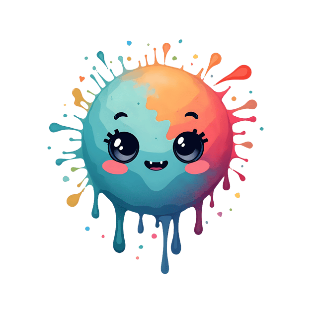 Free transparent PNG: Spontaneous Color Drip Art with Transparent PNG Background for Creative Design