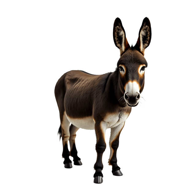 Free transparent PNG: Donkey PNG Download  Cute Farm Animal Clipart for Kids, Crafts  Designs