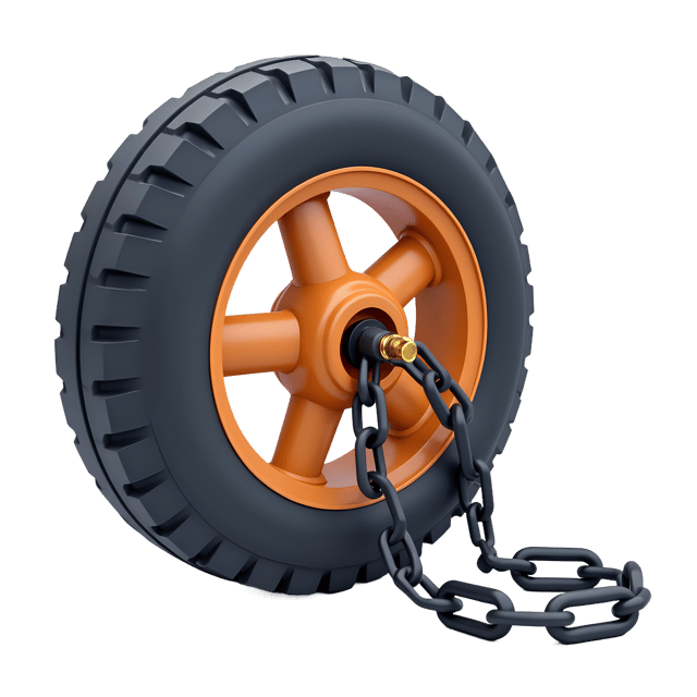 Free transparent PNG: Wheel With Chain  Industrial Clipart, free downloadable png