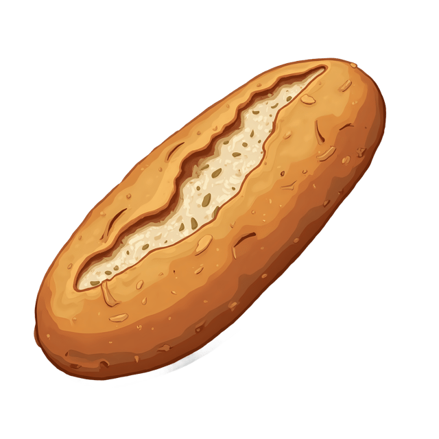 Free transparent PNG: Ciabatta Bread Loaf  Free Downloadable PNG Clipart