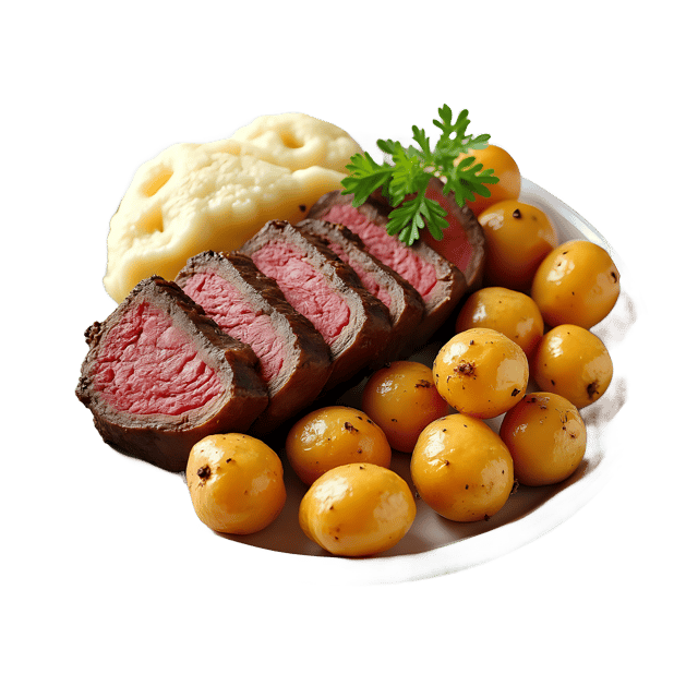 Free transparent PNG: Roast Beef with Potatoes PNG Clipart  Perfect for Food Design  Decor