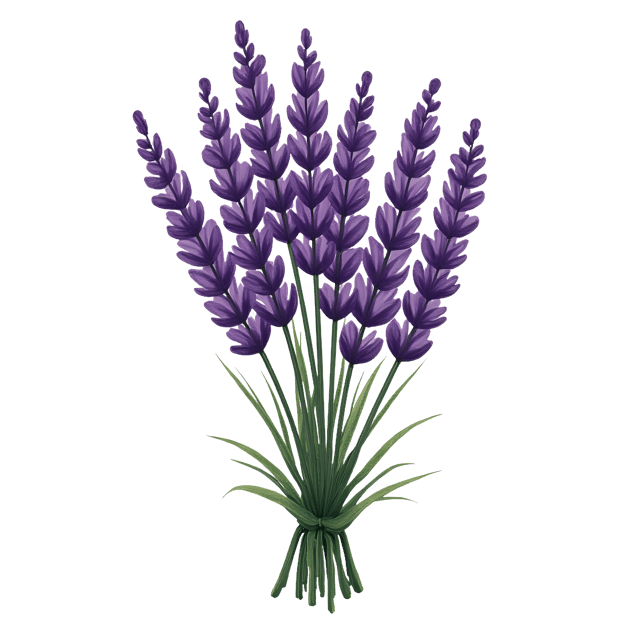 Free transparent PNG: Purple Lavender Bunch Transparent PNG for Floral Design and Decor