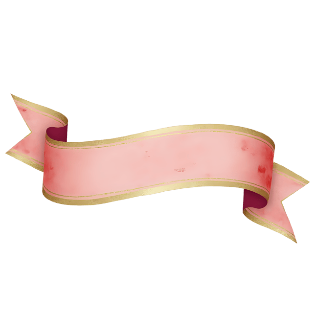 Free transparent PNG: Wavy Shimmer Ribbon with Gold Trim  Elegant Free PNG Download