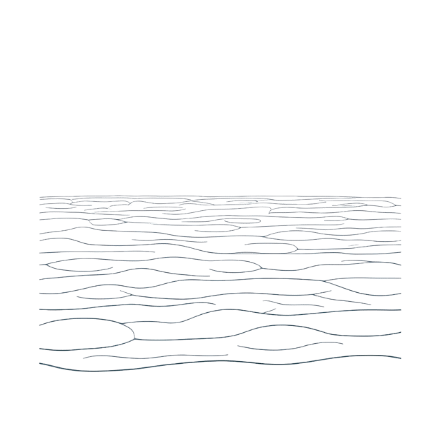 Free transparent PNG: Serene Lake with Gentle Ripples PNG Line Drawing on Transparent Background