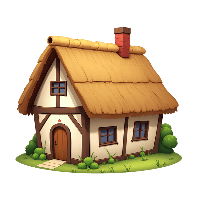 Free transparent PNG: Thatched Roof House PNG Transparent Background for Traditional Home Design
