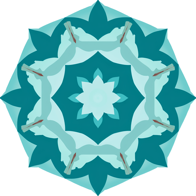 Free transparent PNG: Repeating Hexagon Pattern in Blue and Teal