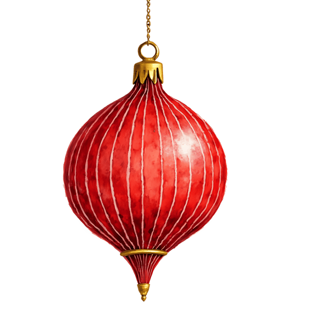 Free transparent PNG: Red Glass Ornament  Striped Design Clipart, free png download