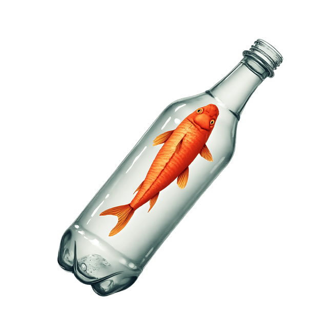 Free transparent PNG: Fish Swimming Past Plastic Bottle  Underwater Scene Clipart, free downloadable png