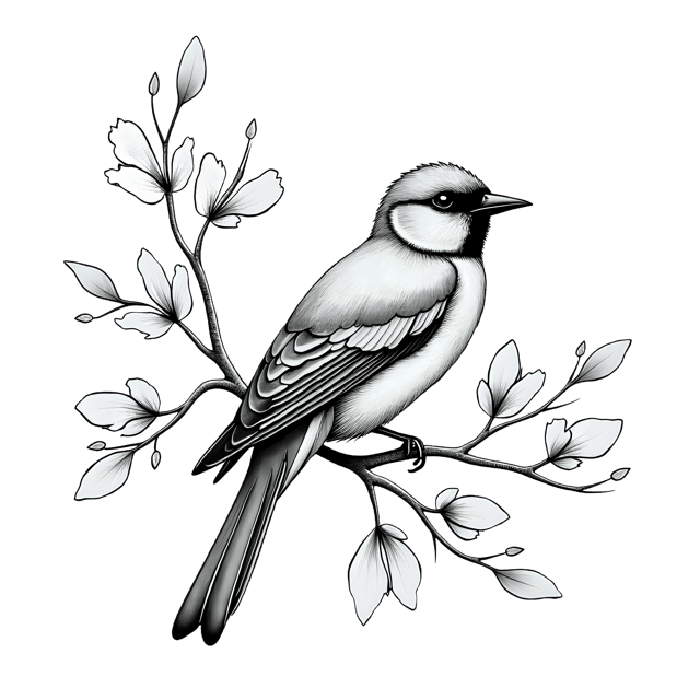 Free transparent PNG: Floral and Bird Wallpaper  Nature-Inspired Design, free download png