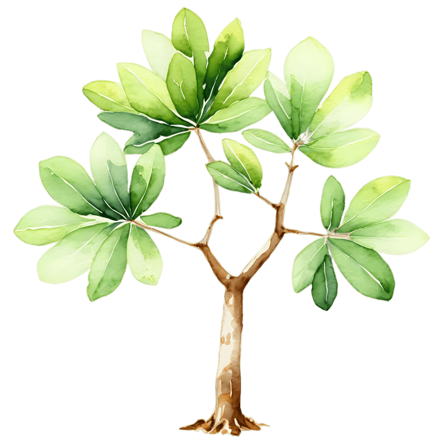 Free transparent PNG: Fig Tree Watercolor Illustration – Transparent PNG for Designers & Artists