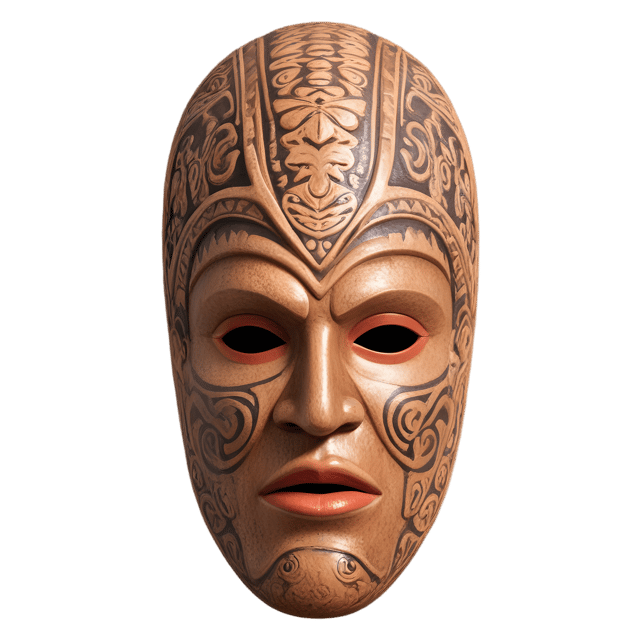 Free transparent PNG: Polynesian Mask PNG with Transparent Background for Art and Design