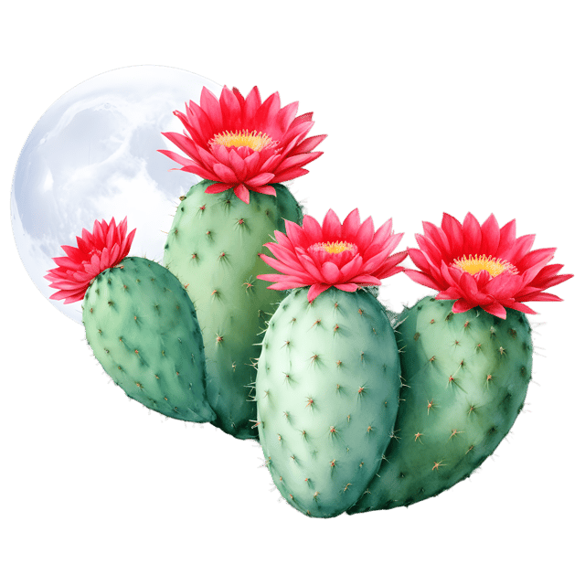 Free transparent PNG: Moon Cactus PNG with Transparent Background for Art and Design