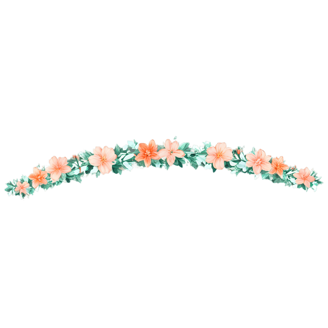 Free transparent PNG: Floral Bridge with Garlands Transparent PNG