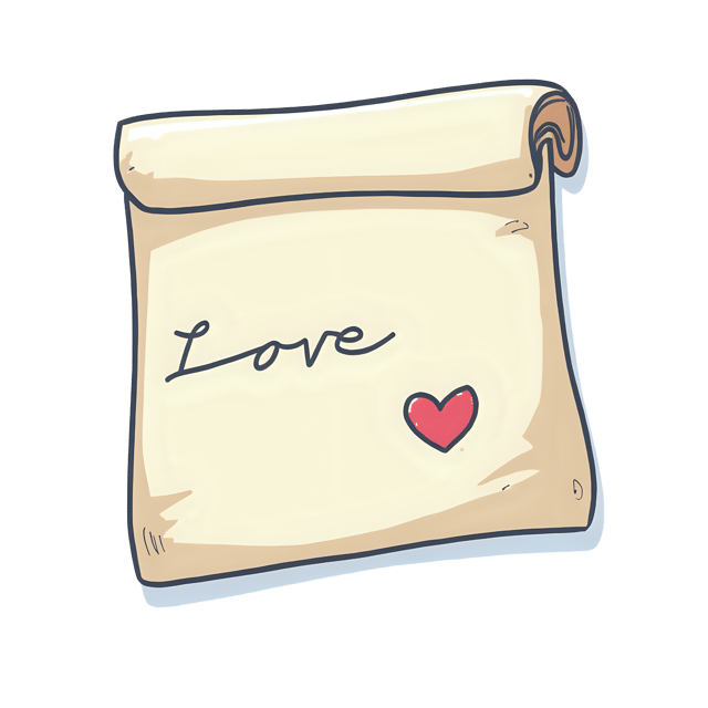 Free transparent PNG: Handwritten Love Letter  Romantic Folded Crease Clipart, free download png